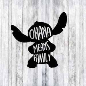 Disney Lilo & Stich Ohana Means Family Decal